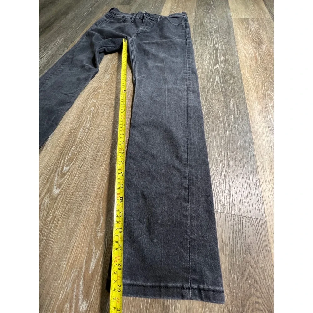 Levi's 513 Slim Straight Jeans Mens 32x32 Black Faded Denim Pants